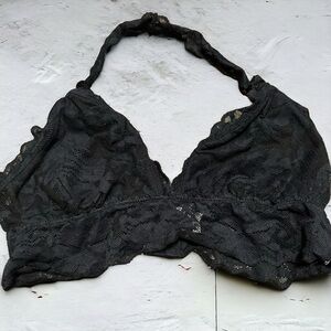 Aerie black lace bralette  M